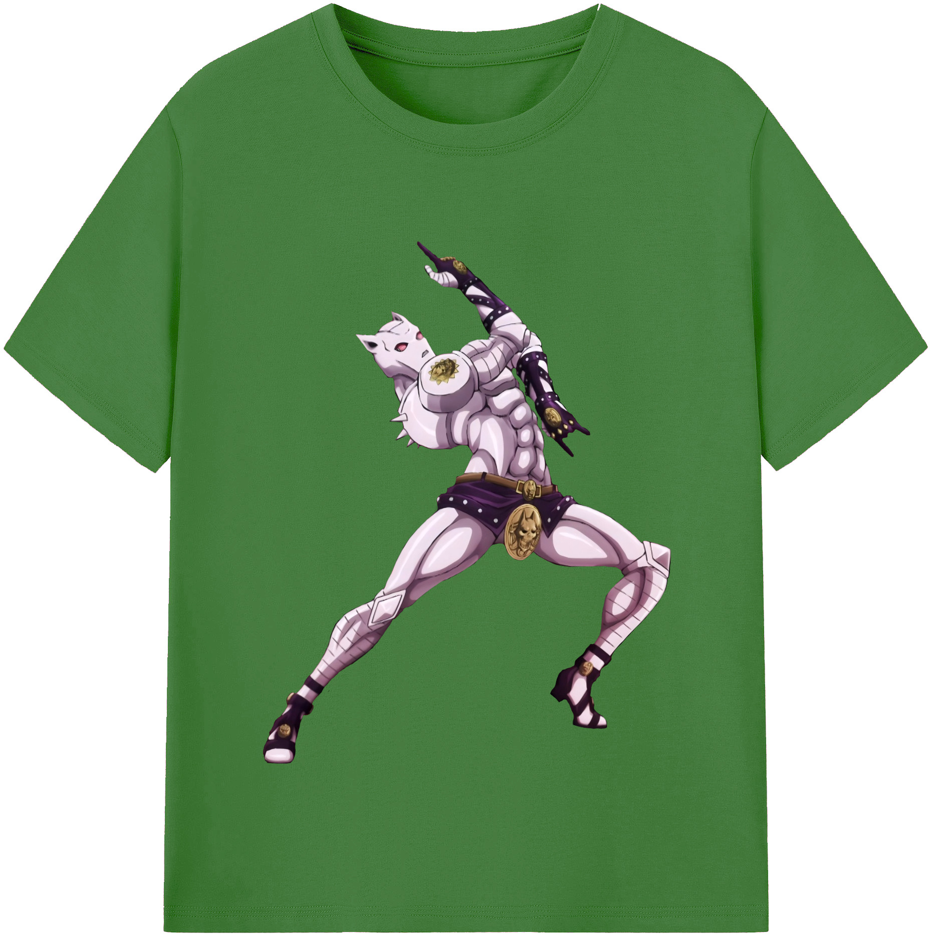 （画像用） ジョジョの奇妙な冒険 きら よしかげ JoJo's Bizarre Adventure Kira Yoshikage レディースカジュアルプリントTシャツ（綿100％）